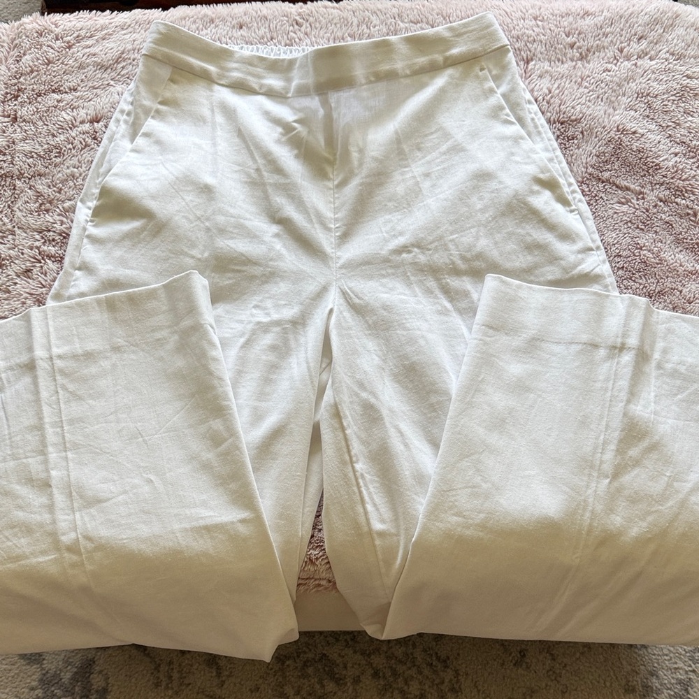 Banana Republic White Wide Leg Pants
